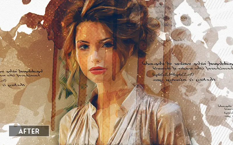 water color effect photoshop - after