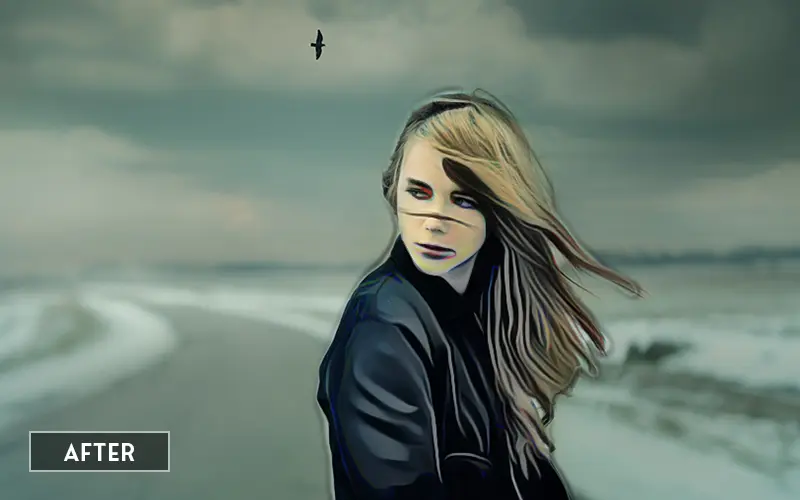 Oil Paint Vector Art - after