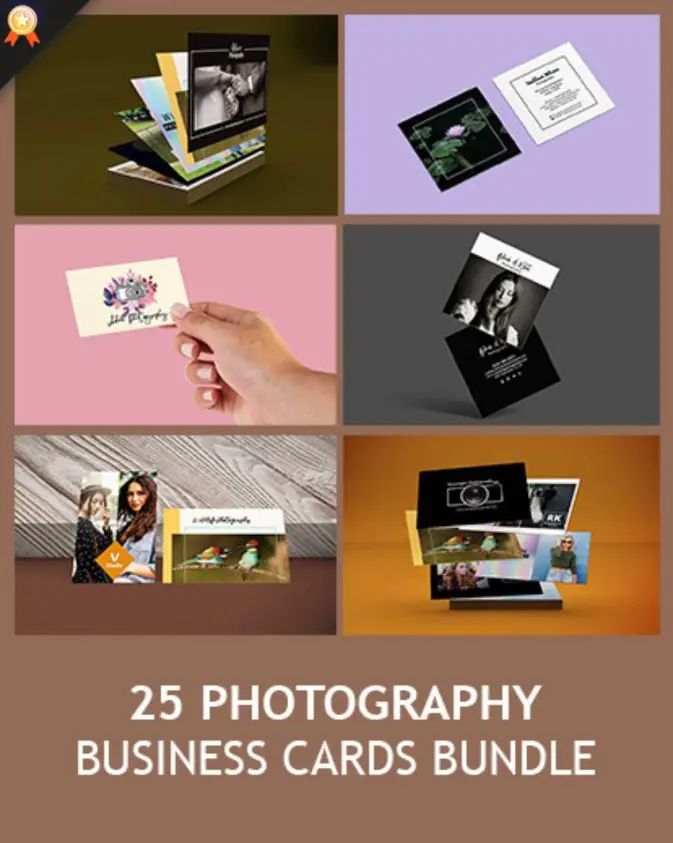 business cards bundle feature image, photography card templates