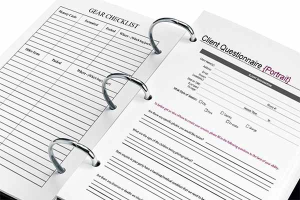 photography forms