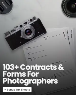 Photography contracts & forms bundle photo essentials, photography card templates