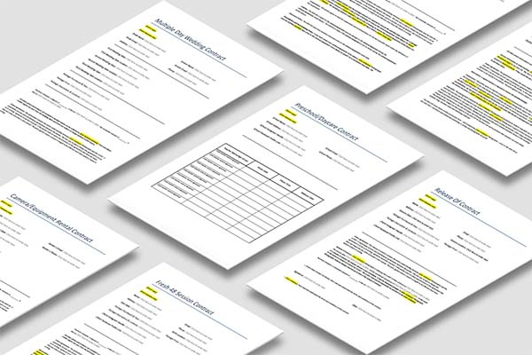 real estate photography contract for photographers