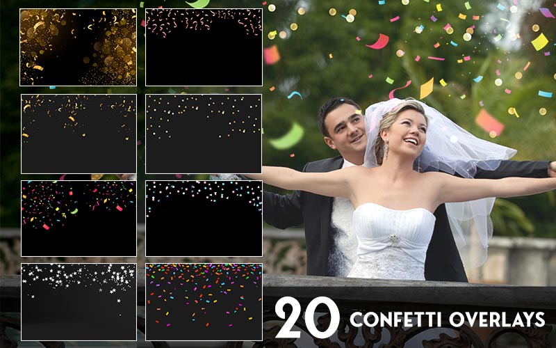 Confetti overlays preview