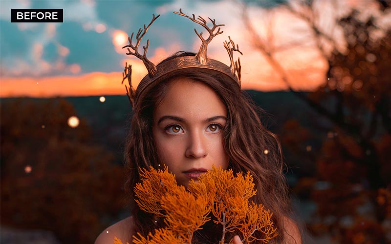 Mystical female portrait