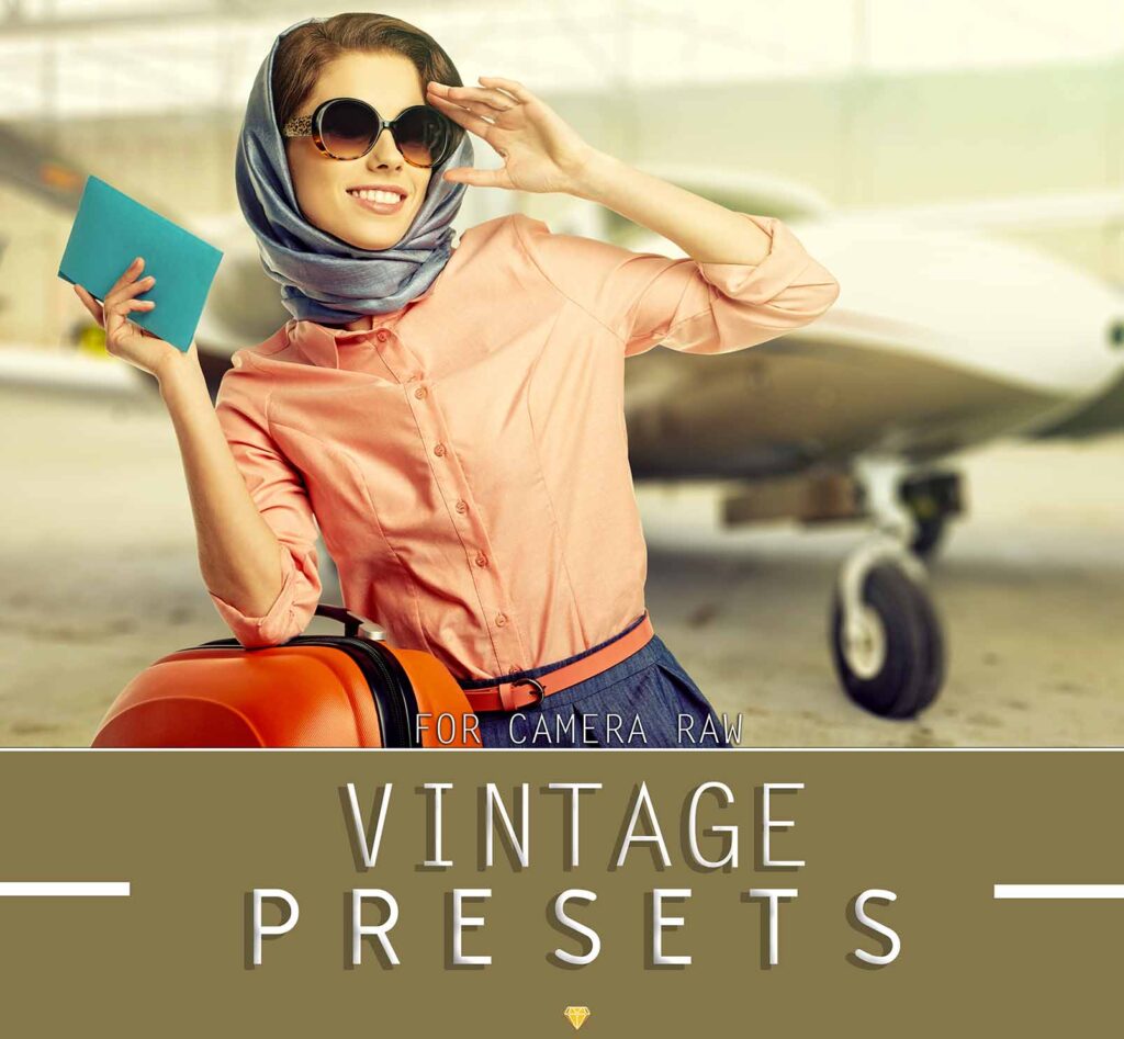 vintage presets girl posing