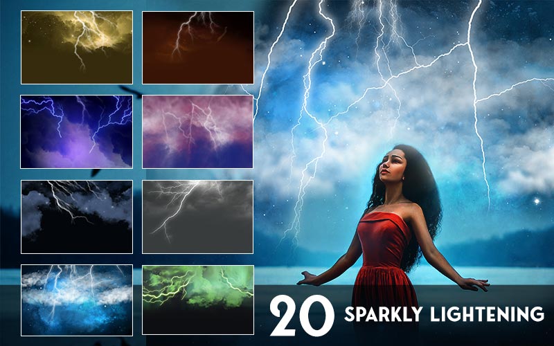 sparkly lighting overlays