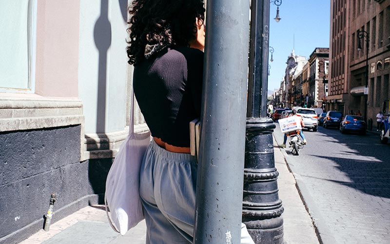 Street photography of a girl