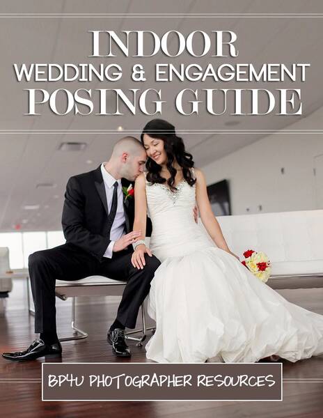 indoor wedding posing