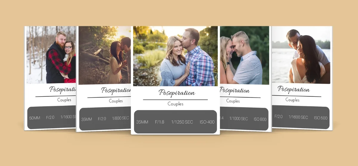 Couples posepiration cards