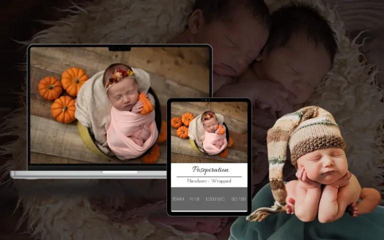 newborn posing cards for newborn photography