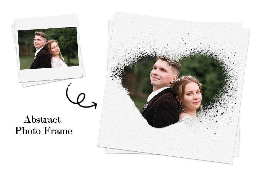abstract frames png, valentine card frame png, cute love frame png