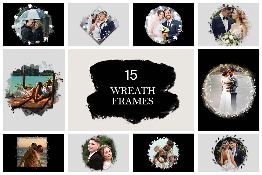 category image wreath, love overlay png, valentine overlay png