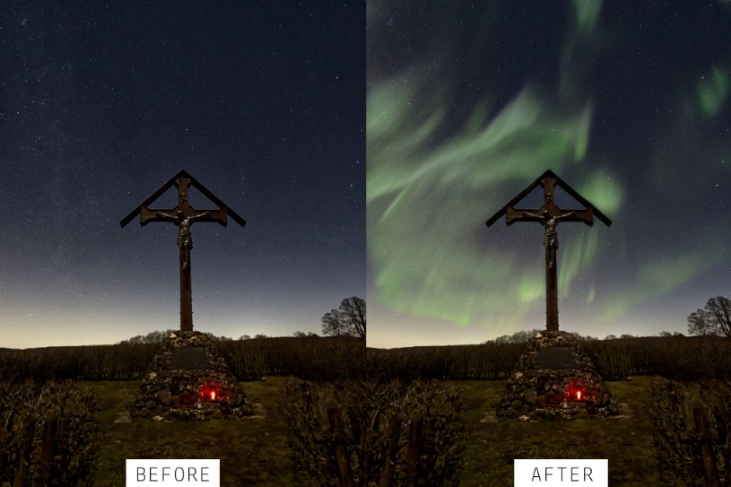 aurora borealis overlay