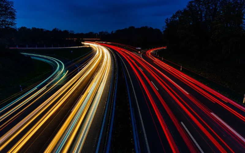 bokeh effect, Light trails photography
