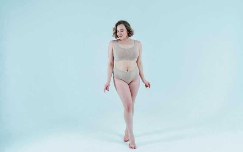 plus size model posing