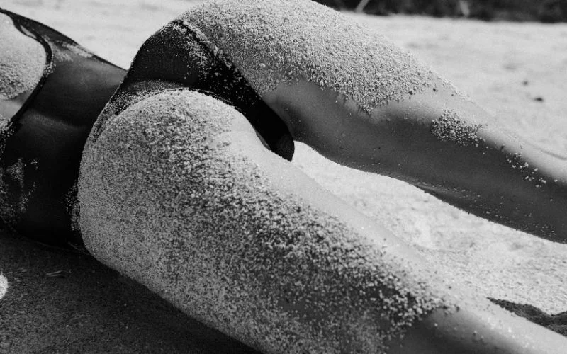 bodyscape photography on beach