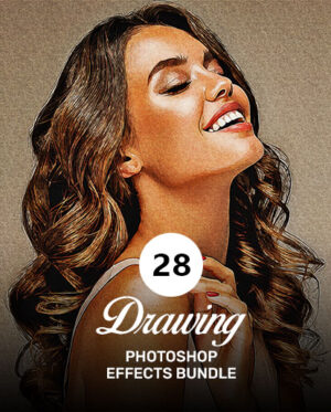 28 drawing effects bundle banner
