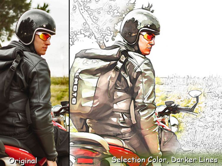 guy on the bike- Photoshop script