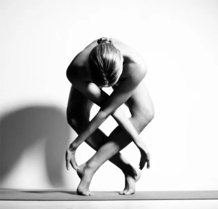 Criss-cross hands and legs yoga pose, nude yoga photo, yoga nude images, yoga nude poses, nude poses yoga, yoga nude photography