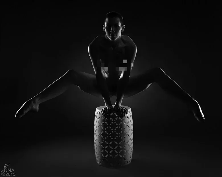 Nude yoga photography on a stool, nude yoga photo, yoga nude images, yoga nude poses, nude poses yoga, yoga nude photography