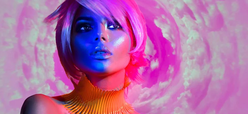add neon background