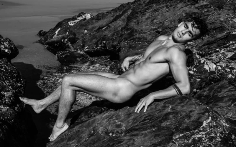 male posing nude