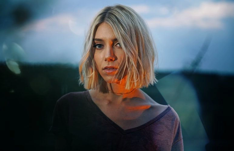 portrait of a blonde girl
