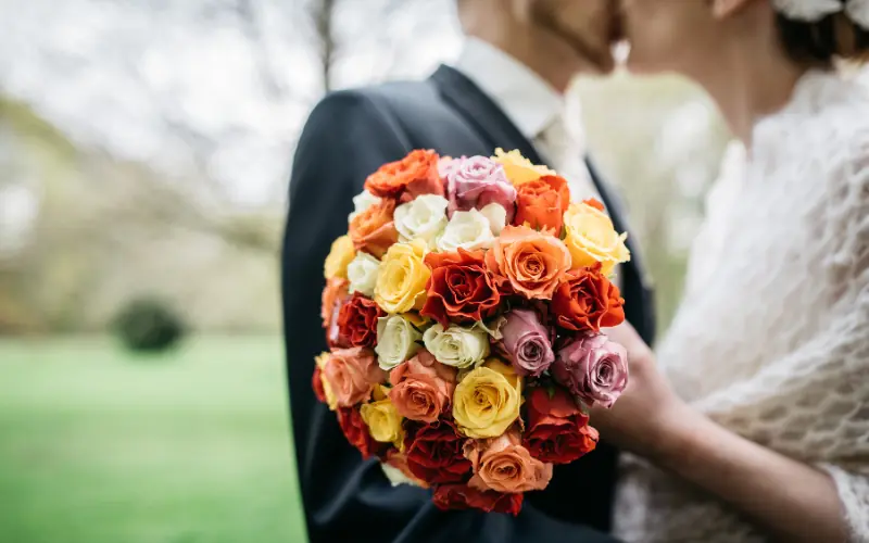 bunch of pink roses