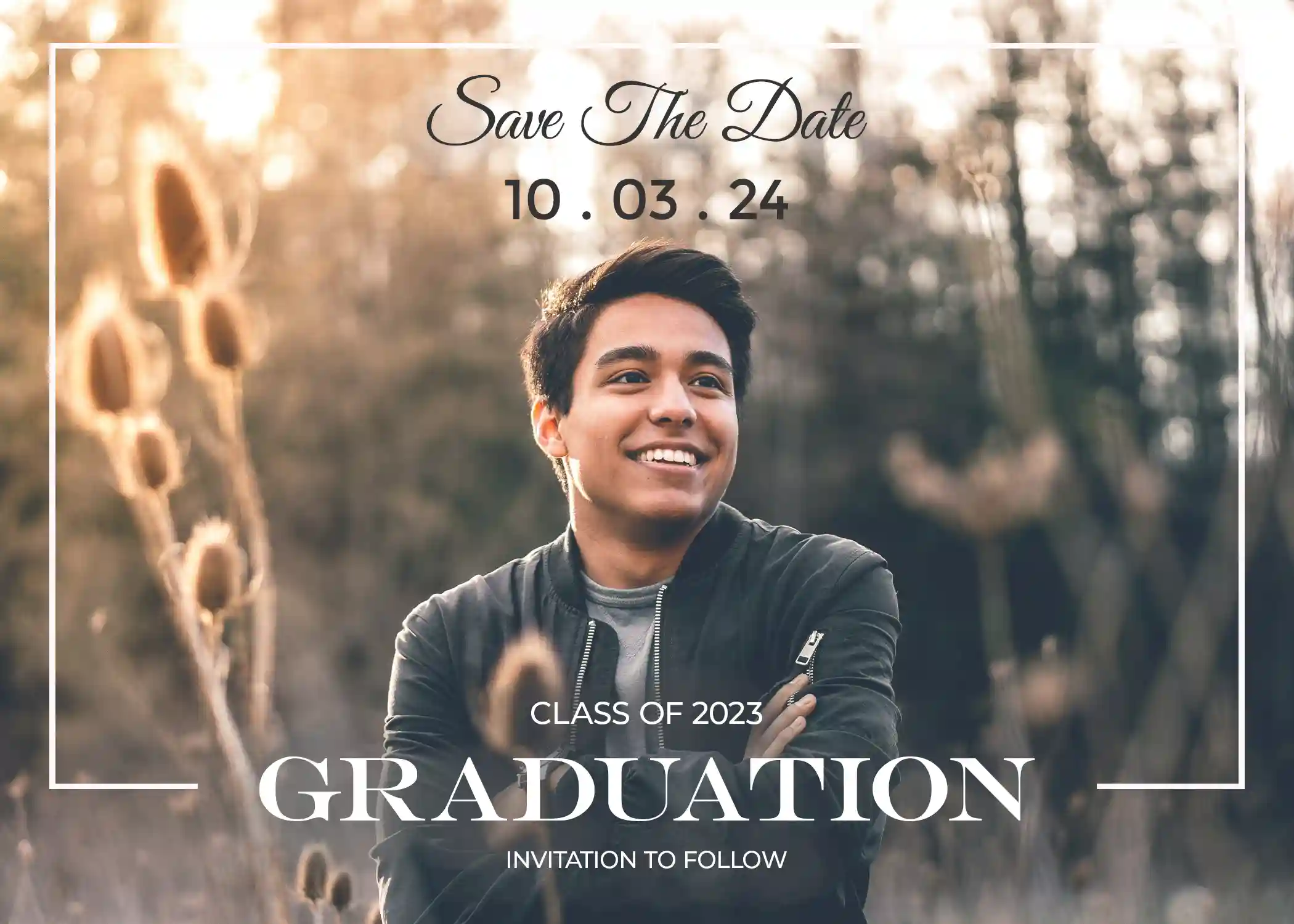save the date graduation template