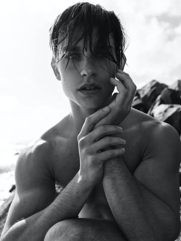 male model posing