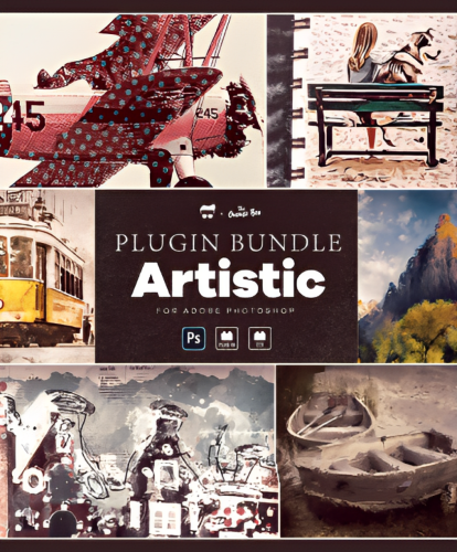best digital photo editor, artistic photoshop plugin bundle banner image, best photography deals, best photography plugins bundle