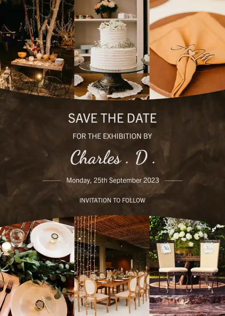 save the date digital template