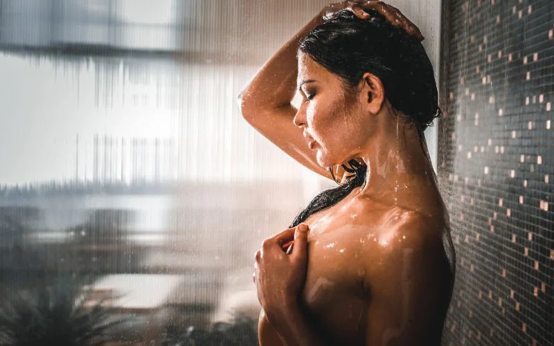authentic shower nude photography
