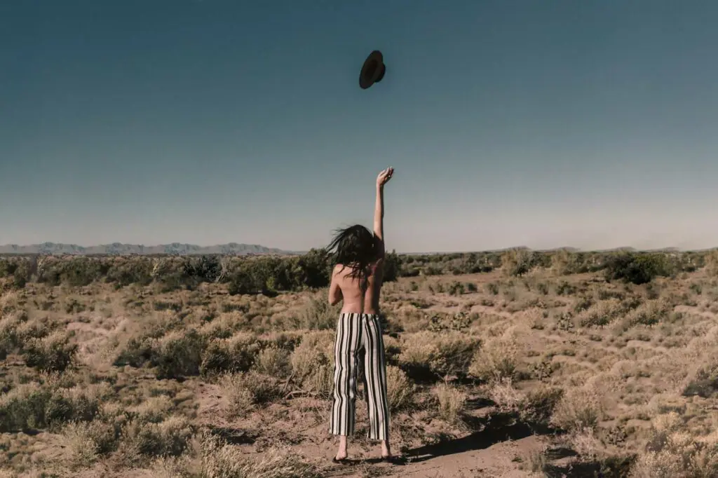 girl posing for nude camping photo