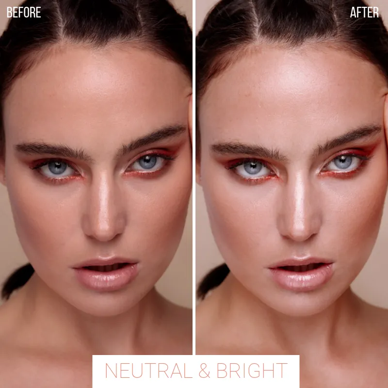 Neutral and bright