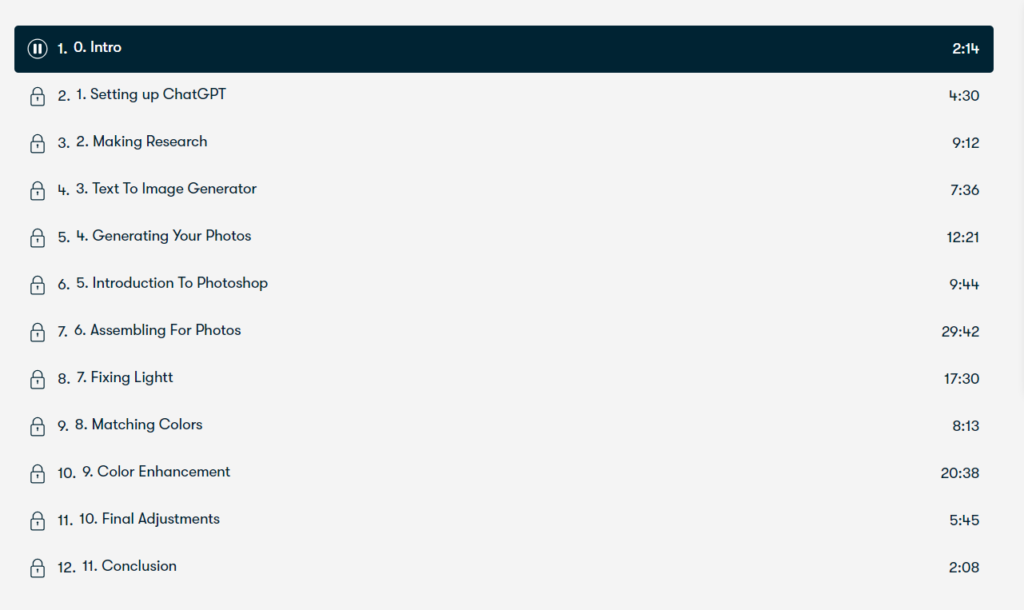 topics covered in the course