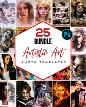 Artistic art feature image, best photography deals, photography card templates