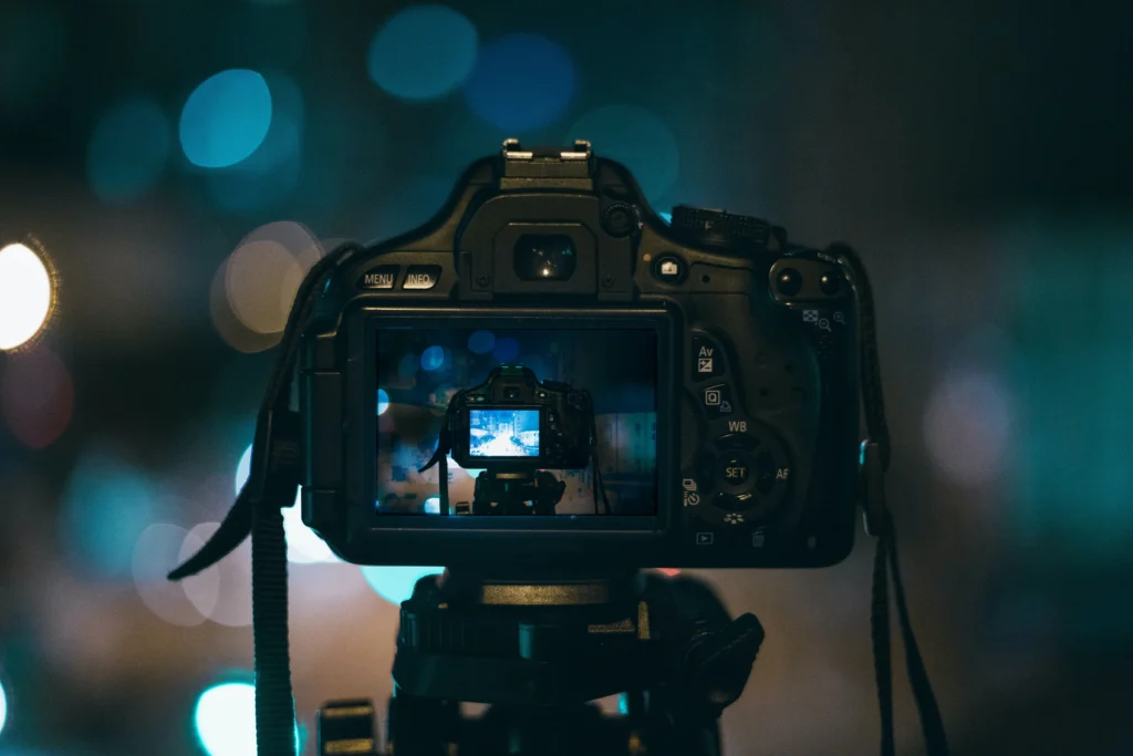 Camera with bokeh effect