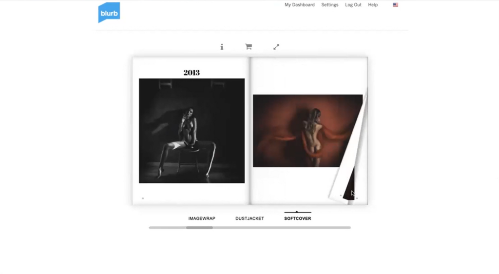 professional nude photography magazine cover design example
