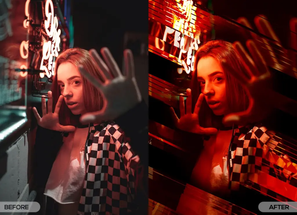 Slice Effect photography templates for photoshop