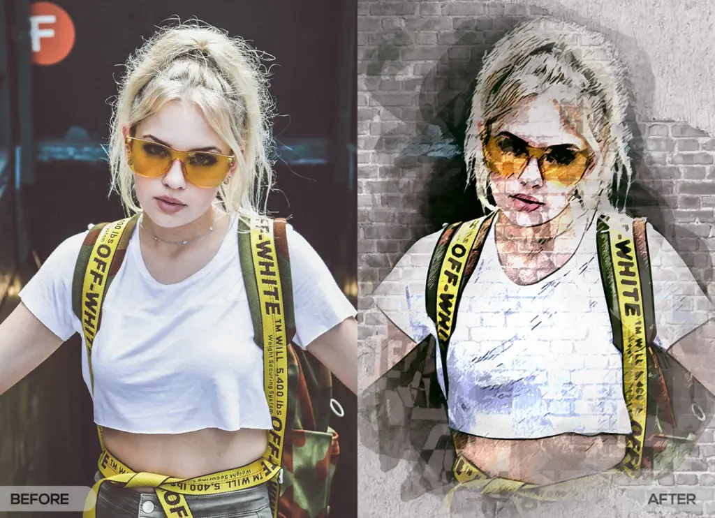 Wall Art effect photography templates for photoshop