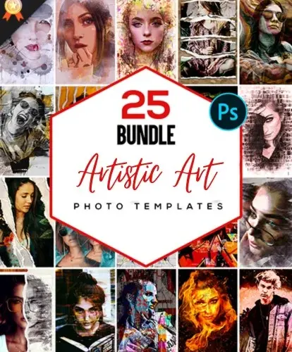 Artistic art feature image, best photography deals, photography card templates