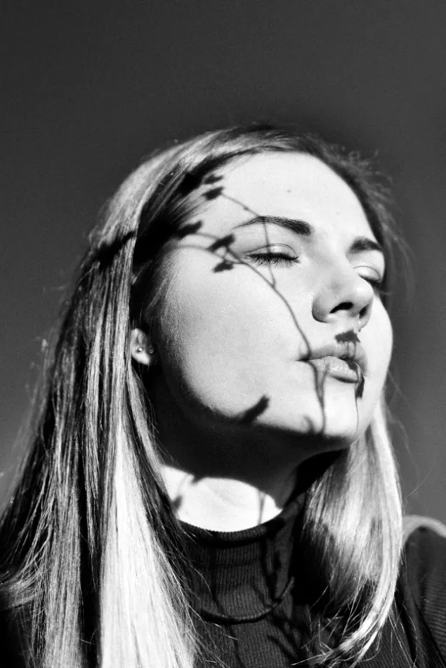 Black and white portrait