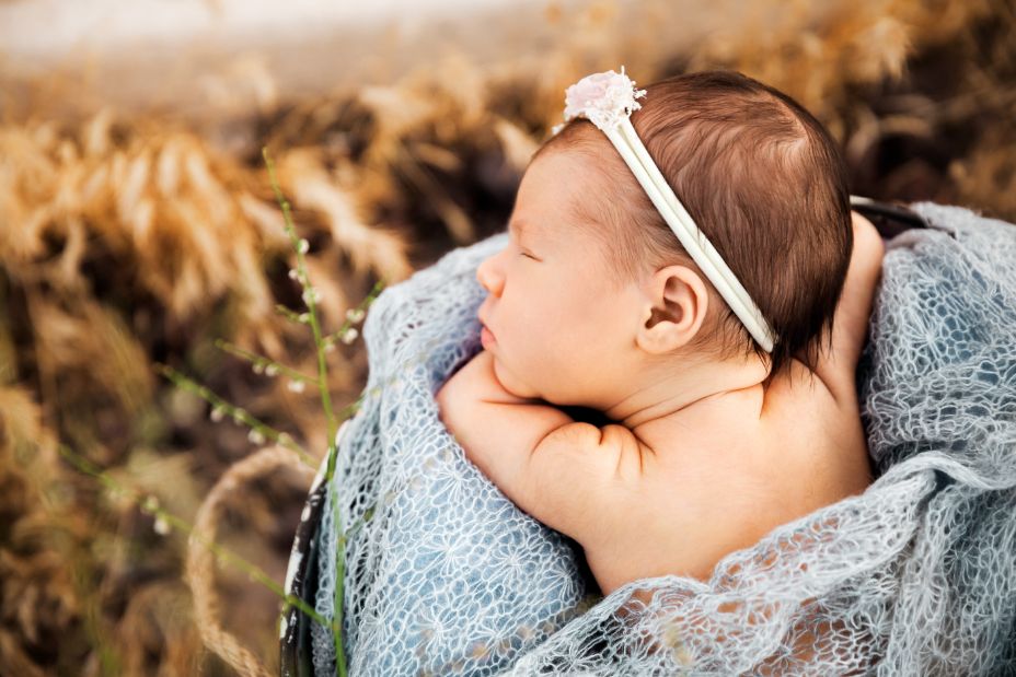 Newborn posing banner