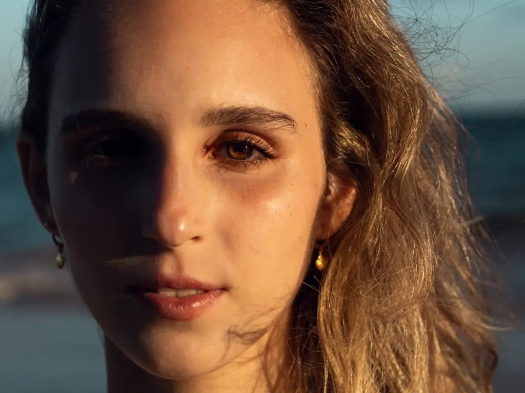 close up of a women