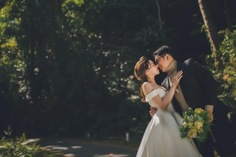 Couple posing feature image