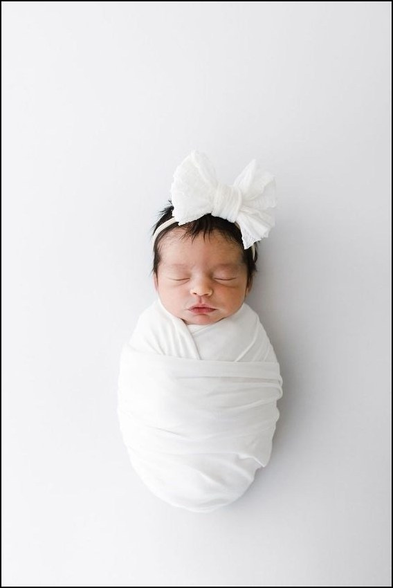 Newborn wrapped in a blanket
