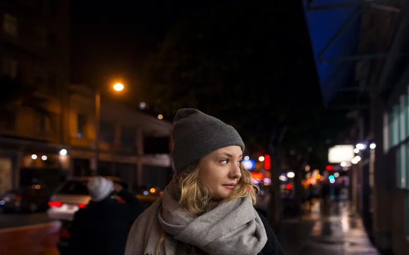 portrait of woman with low lights in lighting in photography
