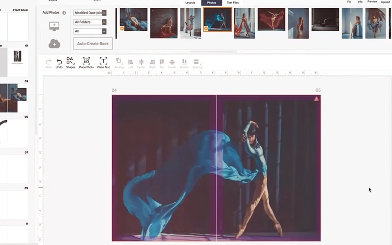 Editing a photo of a woman on editing software