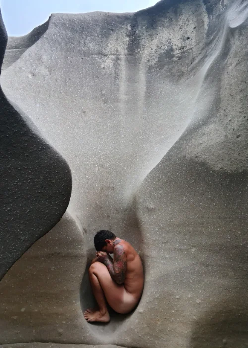 use nature's crevices